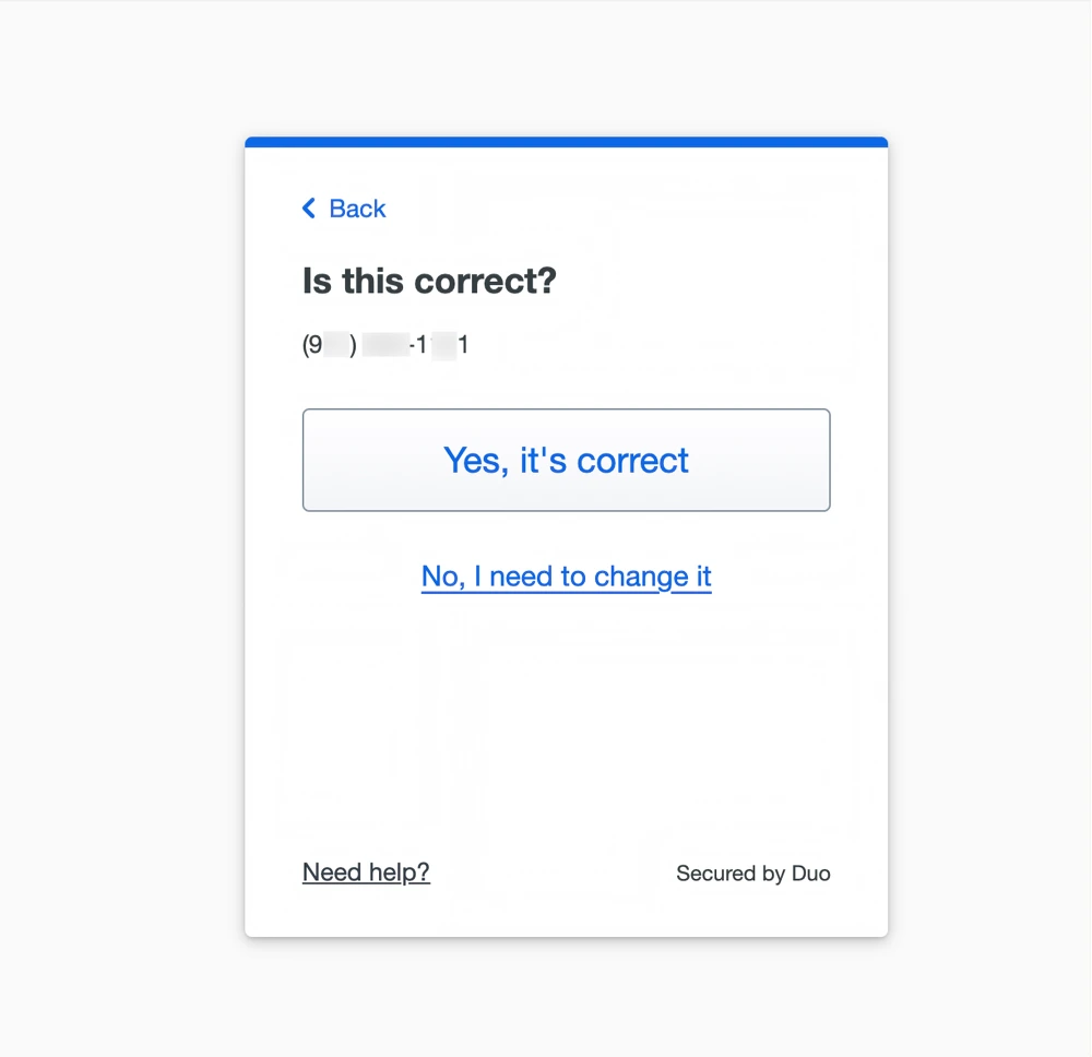 Phone Number Verification